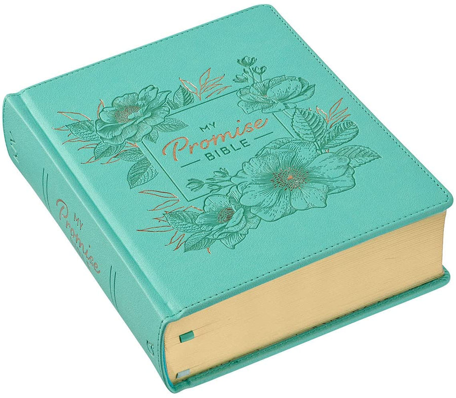 Personalized KJV My Promise Bible Teal Faux Leather Hardcover