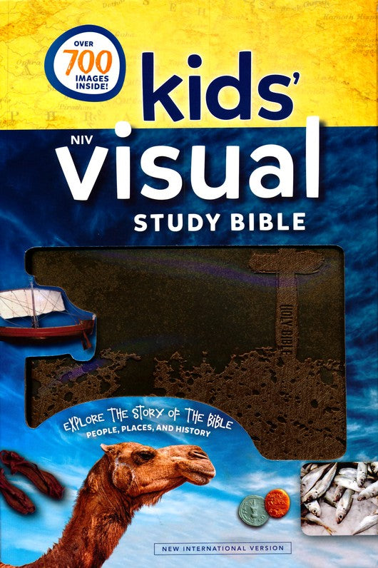 Personalized NIV Kids' Visual Study Bible, Leathersoft, Bronze