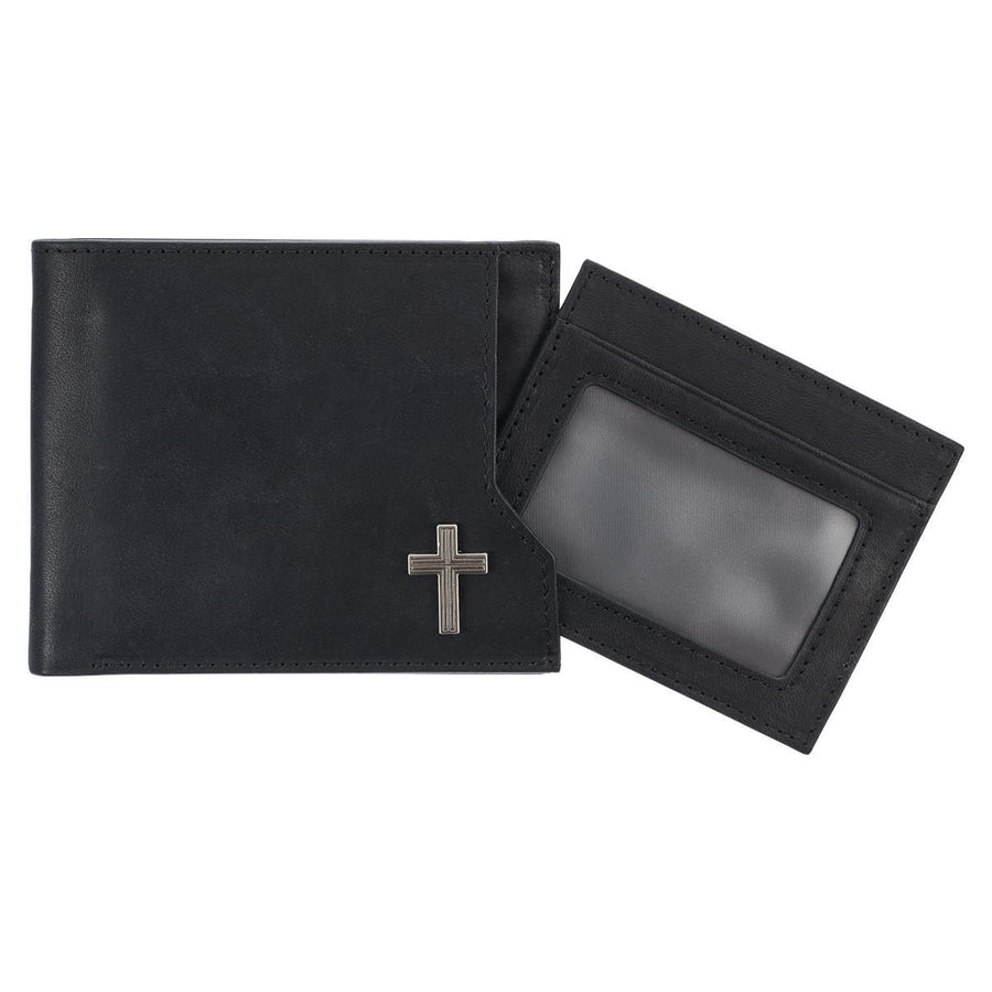 Silver Cross Black Genuine Leather Wallet