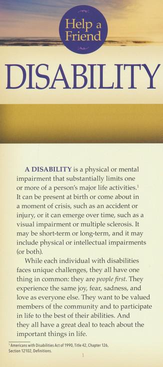 Disability Pamphlet