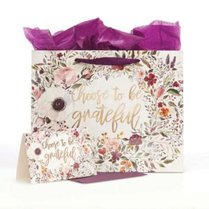 Choose To Be Grateful Gift Bag with Card