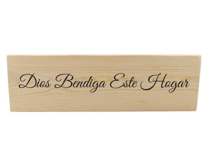 Dios Bendiga Este Hogar Spanish Wood Decor