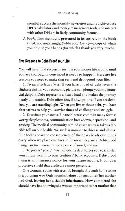 Debt Proof Living - Mary Hunt