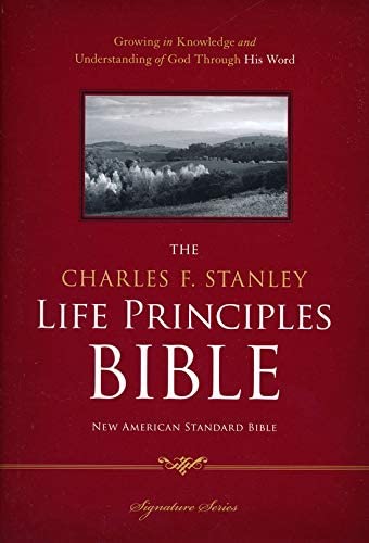 Personalized NASB The Charles F. Stanley Life Principles Bible Hardcover