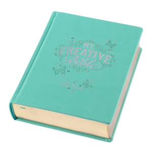 Personalized ESV My Creative Bible for Girls Teal Faux Leather Hardcover