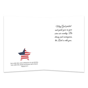 Christian Military Service Appreciation Card