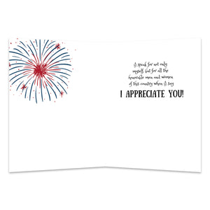 Military Appreciation Card