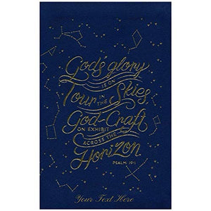 Personalized The Message Compact Bible Starry Sky Leather-Look