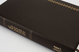 Personalized The Study Bible for Women: NKJV Edition, Cocoa Genuine Leather