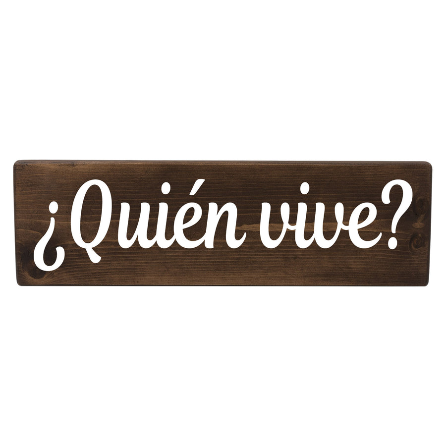 Quién vive Spanish Wood Decor