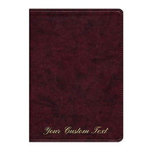 Personalized Custom Text Name ESV Super Giant Print Bible TruTone Burgundy English Standard Version