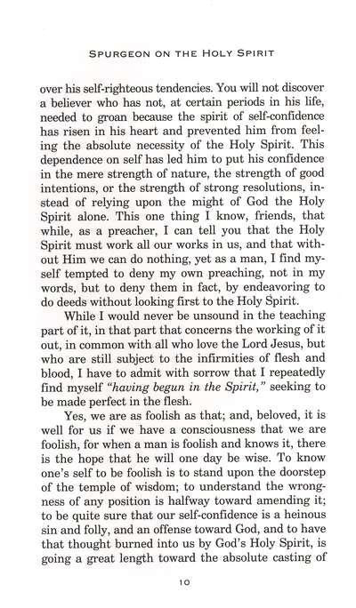 Spurgeon On The Holy Spirit - Charles H. Spurgeon