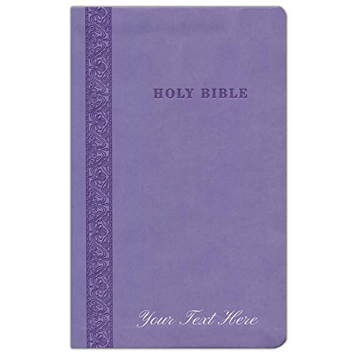 Personalized KJV Thinline Reference Bible Purple