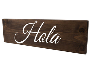 Hola Spanish Wood Decor