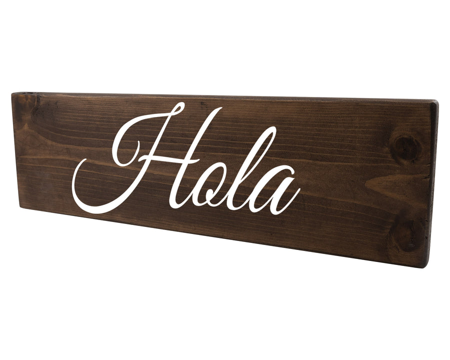 Hola Spanish Wood Decor