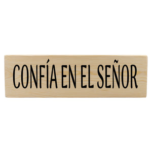 Confía En El Señor Spanish Wood Decor