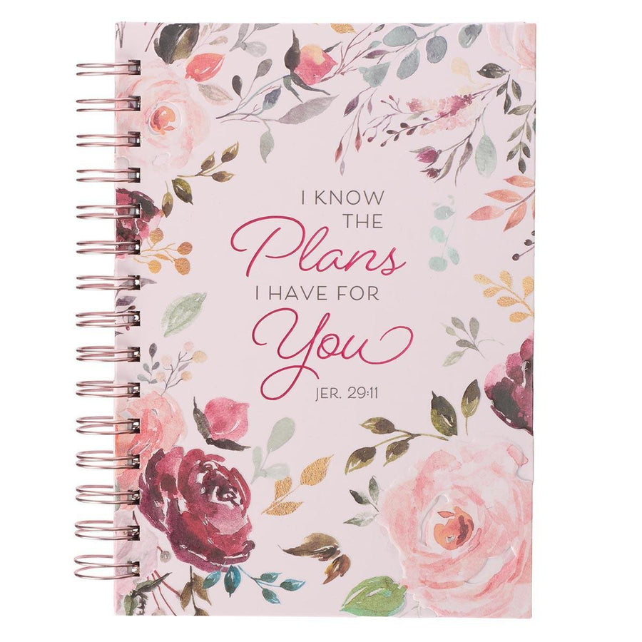 The Plans I Have for You Jeremiah 29:11 Floral Wire-bound Journal