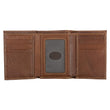 Load image into Gallery viewer, Names of Jesus Brown Full Grain Leather Trifold Wallet
