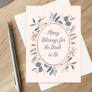 Christian Bridal Shower Card