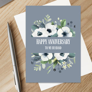 Christian Anniversary Card for Husband, Him