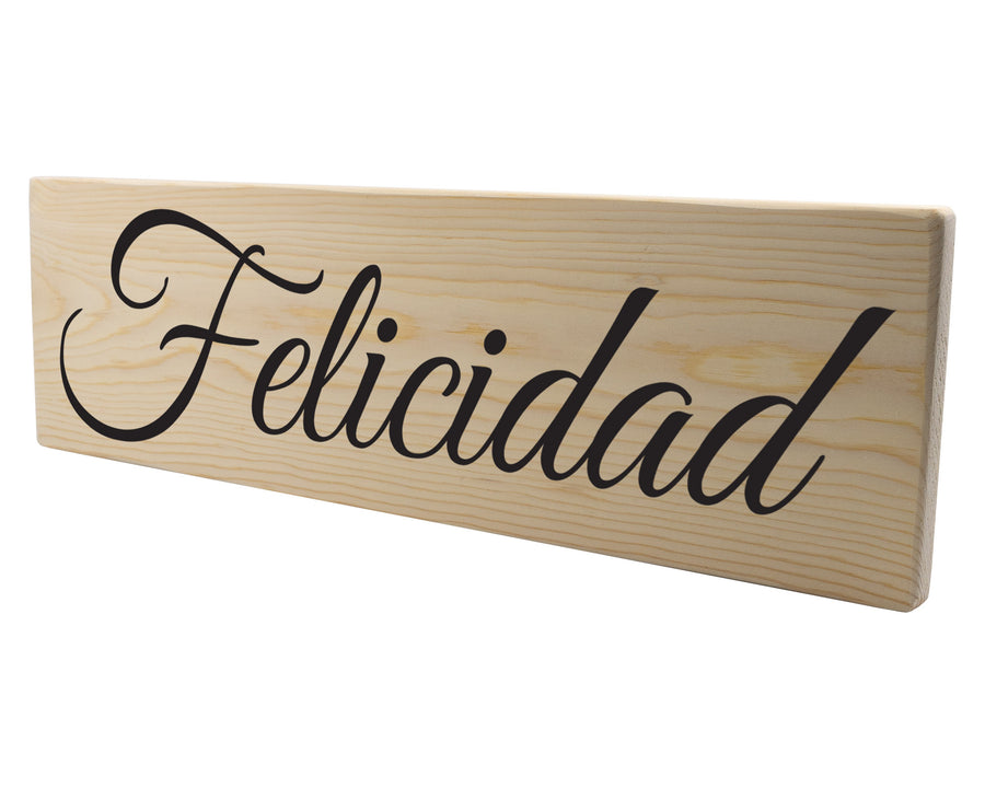 Felicidad Spanish Wood Decor