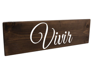 Vivir Spanish Wood Decor