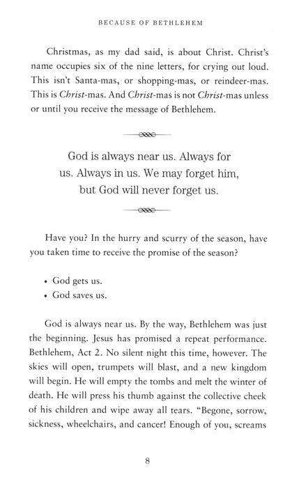 Because of Bethlehem - Max Lucado