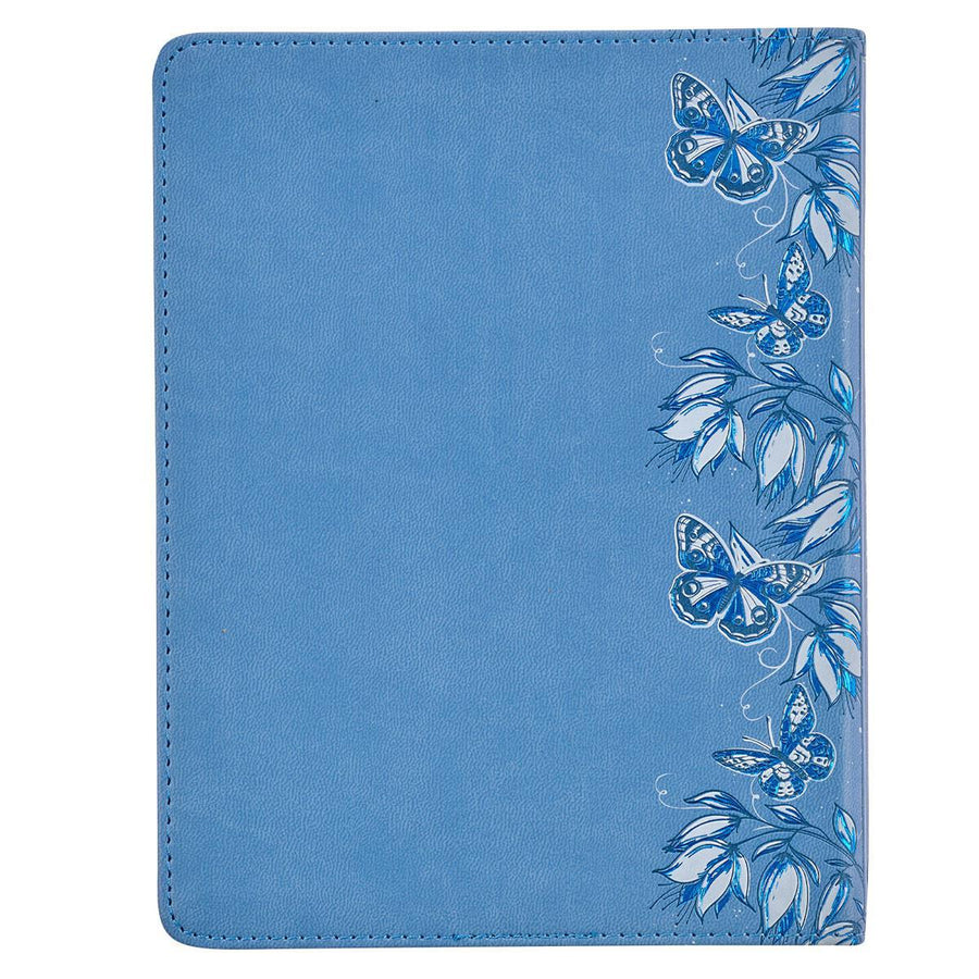 Hope For Each Morning Blue Faux Leather Devotional - Joanna & Rob Teigen