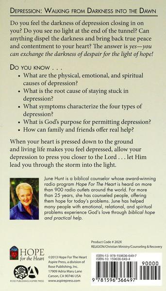 Depression [Hope For The Heart Series] - June Hunt