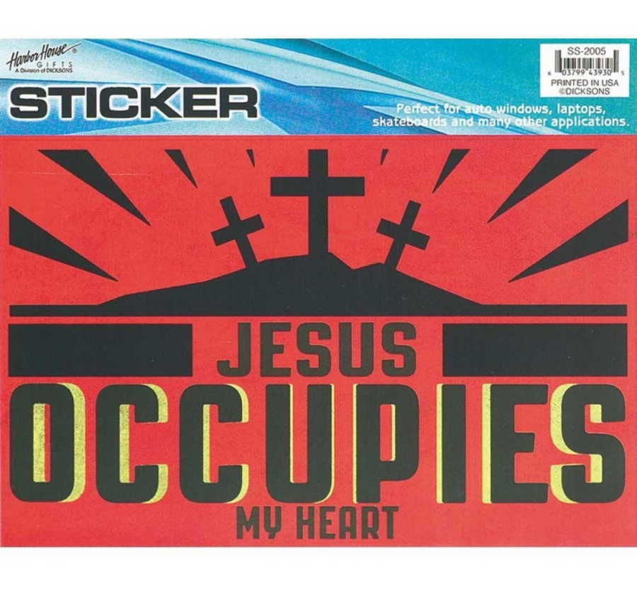 Jesus Occupies My Heart Sticker