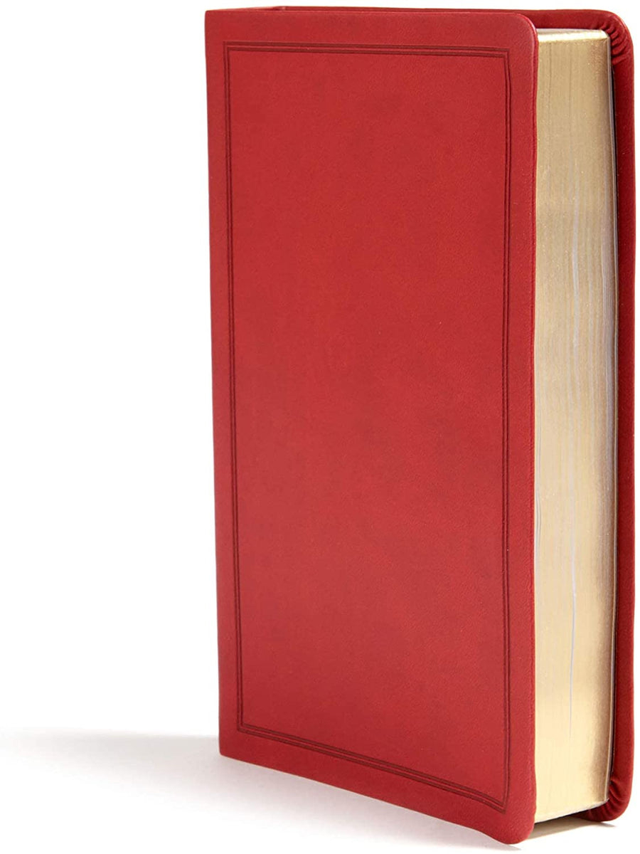 Personalized KJV Deluxe Gift Bible Burgundy LeatherTouch Red Letter Smythe Sewn Easy-to-Carry Double Column