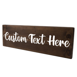 Personalized 1 Tier 18in Wood Decor