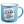 Load image into Gallery viewer, Taza azul estilo campamento Marcos 10:27 (Spanish Mark 10:27 Mug)
