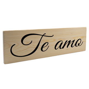 Te amo Spanish Wood Decor