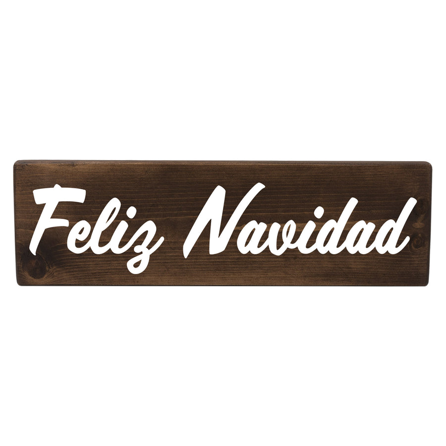 Feliz Navidad Spanish Wood Decor