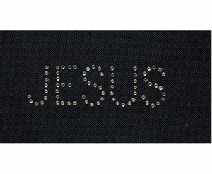 Rhinestone Jesus Iron On Patch