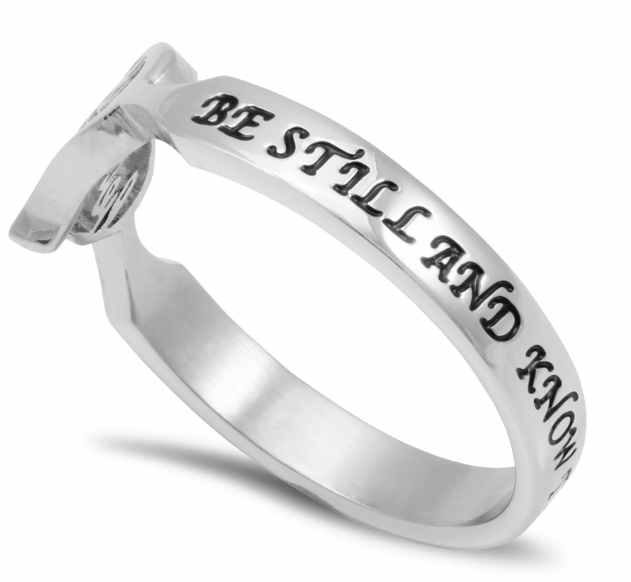 Be Still Psalm 46:10 - Women's Heart & Soul Ring