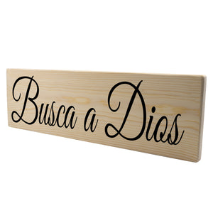 Busca a Dios Wood Decor