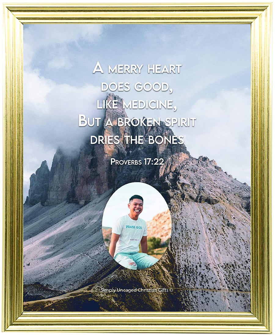 Proverbs 17:22 Personalized Photo Verse