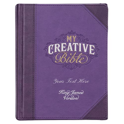 Personalized KJV My Creative Bible Purple Faux Leather Hardcover