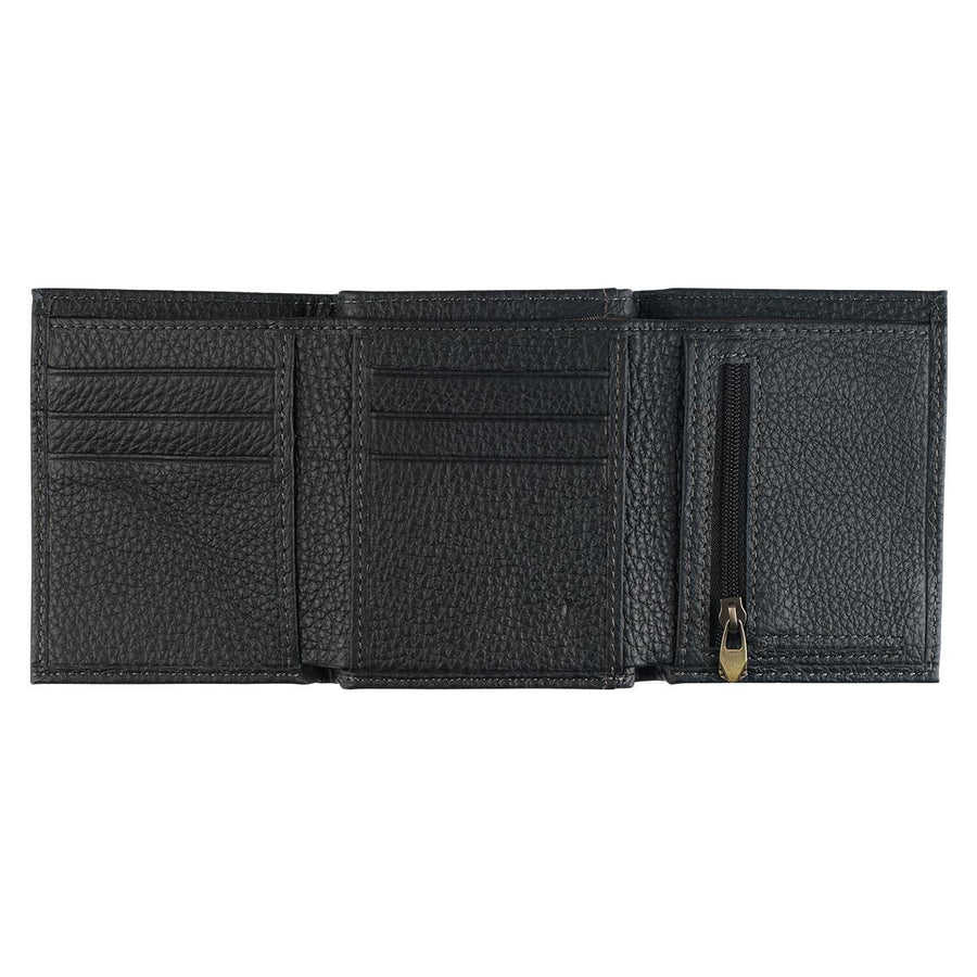 Walk by Faith 2 Corinthians 5:7 Black Genuine Leather Wallet