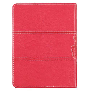 Personalized Pink Faux Leather Journal All Things are Possible Matthew 19:26 Notebook