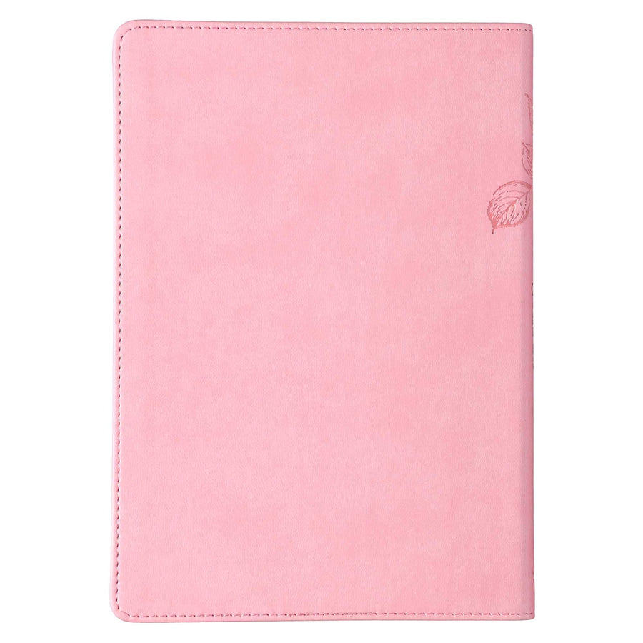 Be Still and Know Psalm 46:10 Slimline Pink Faux Leather Journal