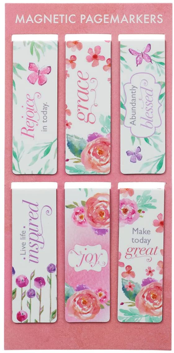 Blossoms Of Blessings Magnetic Bookmarks (Pack of 6)