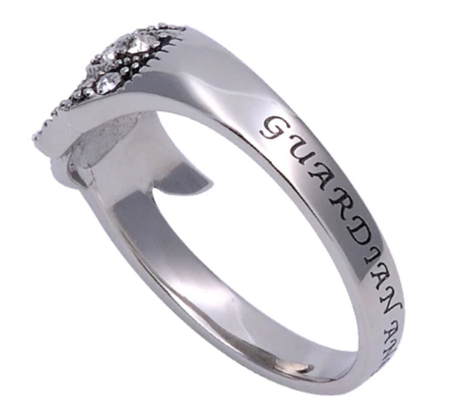 Guardian Angel Psalm 91:11 - Women's Wing Ring