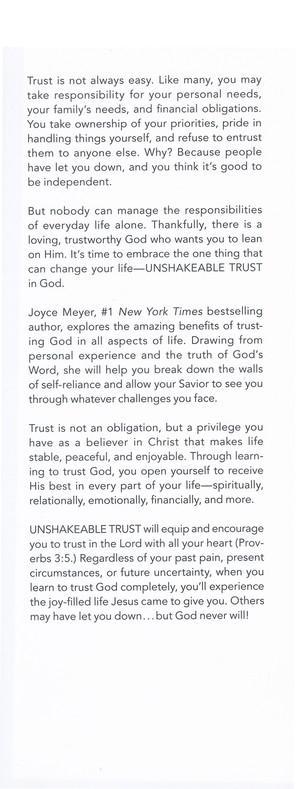 Unshakeable Trust - Joyce Meyer