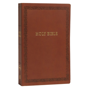 Personalized NKJV Holy Bible Soft Touch Edition Leathersoft Brown Comfort Print