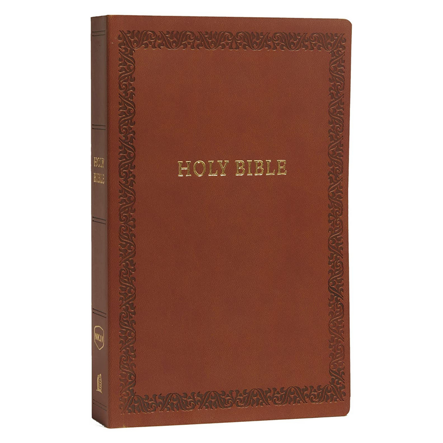 Personalized NKJV Holy Bible Soft Touch Edition Leathersoft Brown Comfort Print