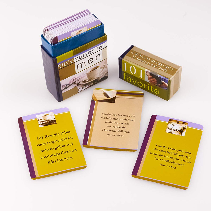 101 Favorite Bible Verses for Men Boxed Cards