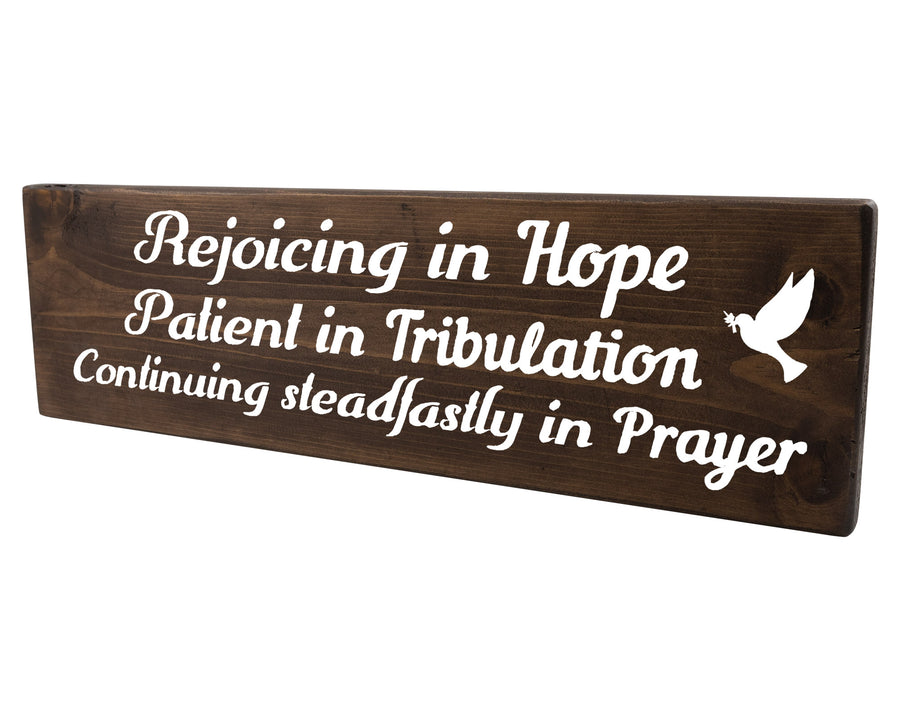 Continuing Steadfastly In Prayer Wood Decor